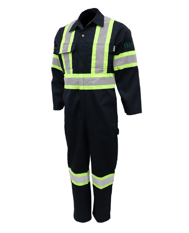 OSSC - 791X4 Unisex Hi Viz Coverall (NAVY) - 13212 (MG) + 13122-4 (MD)