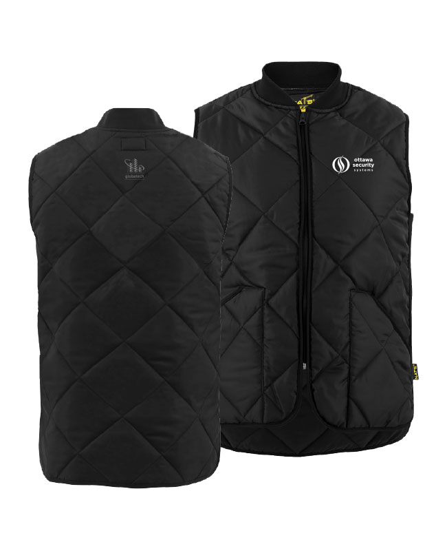 OSSC - WK027 Unisex Quilted Work Jacket (BLACK) - 13212 (AVG) + 13122-4 (NUQUE)