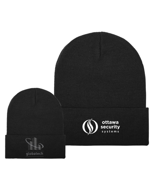 OSSC - 101 Beanie Cuffed Knit Cap (BLACK) - 13212 (AV) + 13122-4 (DOS)